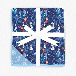 NWT Little Snuggles Frozen Elsa/Anna/Olaf 3 Layer Bamboo Blanket - size 50x65